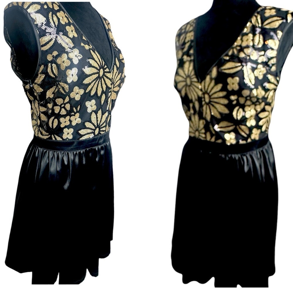 Brand: Mi Ami, Black Sequin Dress, Size: M